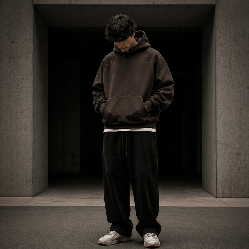 URBANOX URBANOX Premium Heavyweight Hoodie – Brown